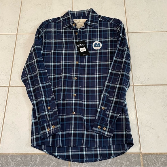 CakeWorthy Disney Monsters flannel buttoned down - Picture 2 of 4